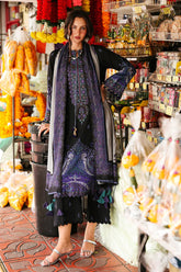 CHARIZMA-3PC KHADDAR PRINTED SHIRT WITH KHADDAR PRINTED DUPATTA AND PRINT TROUSER-GM-2667