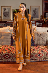 URGE-2PC DHANAK EMBROIDERED SHIRT AND EMBROIDRED SLEEVES-GM-134