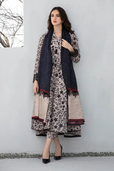 BAROUQE-3PC KHADDAR PRINTED SHIRT WITH KHADDAR PRINT DUPATTA AND PRINT TROUSER-GM-2560