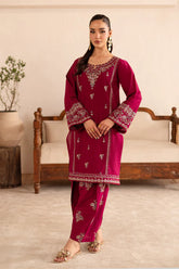 BATIK-2PC DHANAK EMBROIDERED SHIRT & EMBROIDERED TROUSER-GM-110