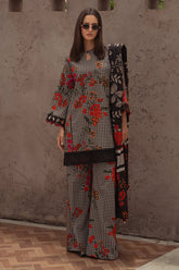 CHARIZMA-3PC KHADDAR PRINTED SHIRT WITH KHADDAR PRINTED DUPATTA AND PRINT TROUSER-GM-2653