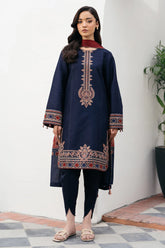 JAZMIN-3PC DHANAK EMBROIDERED SHIRT WITH COURTRAI PRINTED SHAWL AND TROUSER-GM-4301