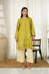GM-2PC SHAMOZE SILK PRINTED SHIRT & SHAMOZE SILK PRINTED TROUSER-GM-2004