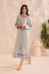 MIRANA-3PC LAWN EMBROIDERED SHIRT WITH BAMBER CHIFFON DUPATTA AND TROUSER-GM-4654