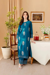 BATIK-2PC DHANAK SEQUIN EMBROIDRED SHIRT AND EMBROIDRED TROUSER-GM-107