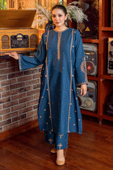 URGE-2PC DHANAK EMBROIDERED SHIRT AND EMBROIDRED SLEEVES-GM-133