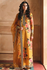 ZAINAB CHOTANI-3PC SHAMOZE SILK PRINTED EMBROIDERED SHIRT WITH SOFT SILK PRINTED EMB DUPATTA & EMB TROUSER-GM-1726