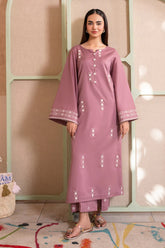 GM-2PC DHANAK EMBROIDERED SHIRT WITH DHANAK EMBROIDERED TROUSER-GM-103