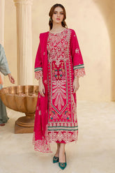 JAZMIN-3PC LAWN LASER EMBROIDERED SHIRT WITH LAWN LASER EMBROIDERED READY TO WEAR DUPATTA-GM-3649