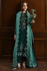 BATIK-3PC KARANDI EMBROIDERED SHIRT WITH DHANAK EMBROIDERED SHAWL AND KARANDI TROUSER-GM-4332