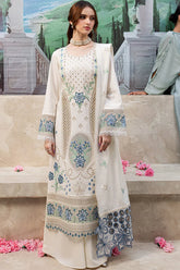 MAHNUR-3PC DHANAK LASER CUT EMB SHIRT WITH DHANAK LASERCUT EMB DUPATTA & TROUSER-GM-4103