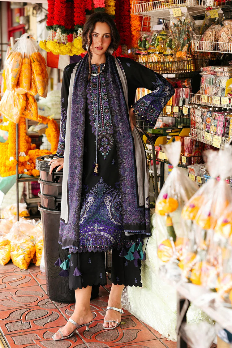 CHARIZMA-3PC KHADDAR PRINTED SHIRT WITH KHADDAR PRINTED DUPATTA AND PRINT TROUSER-GM-2667