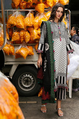 CHARIZMA-3PC KHADDAR PRINTED SHIRT WITH KHADDAR PRINTED DUPATTA AND PRINT TROUSER-GM-2652