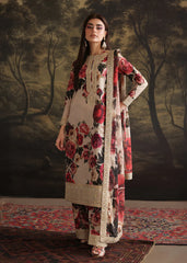 ZAINAB CHOTANI-3PC SHAMOZE SILK PRINTED EMBROIDERED SHIRT WITH SOFT SILK PRINTED EMB DUPATTA & EMB TROUSER-GM-1706