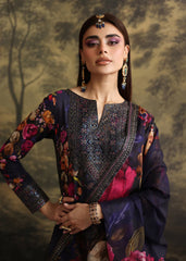 ZAINAB CHOTANI-3PC SHAMOZE SILK PRINTED EMBROIDERED SHIRT WITH SOFT SILK PRINTED EMB DUPATTA & EMB TROUSER-GM-1725