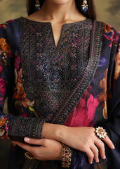 ZAINAB CHOTANI-3PC SHAMOZE SILK PRINTED EMBROIDERED SHIRT WITH SOFT SILK PRINTED EMB DUPATTA & EMB TROUSER-GM-1725