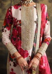 ZAINAB CHOTANI-3PC SHAMOZE SILK PRINTED EMBROIDERED SHIRT WITH SOFT SILK PRINTED EMB DUPATTA & EMB TROUSER-GM-1722