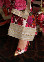 ZAINAB CHOTANI-3PC SHAMOZE SILK PRINTED EMBROIDERED SHIRT WITH SOFT SILK PRINTED EMB DUPATTA & EMB TROUSER-GM-1722