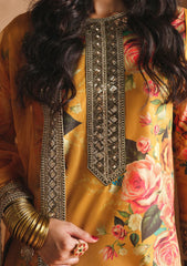 ZAINAB CHOTANI-3PC SHAMOZE SILK PRINTED EMBROIDERED SHIRT WITH SOFT SILK PRINTED EMB DUPATTA & EMB TROUSER-GM-1726