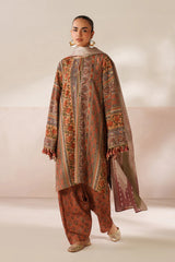 BAROQUE-3PC VISCOSE PRINTED SHIRT WITH VISCOSE PRINTED DUPATTA AND TROUSER-GM-2635