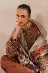 BAROQUE-3PC VISCOSE PRINTED SHIRT WITH VISCOSE PRINTED DUPATTA AND TROUSER-GM-2635