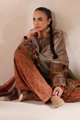 BAROQUE-3PC VISCOSE PRINTED SHIRT WITH VISCOSE PRINTED DUPATTA AND TROUSER-GM-2635