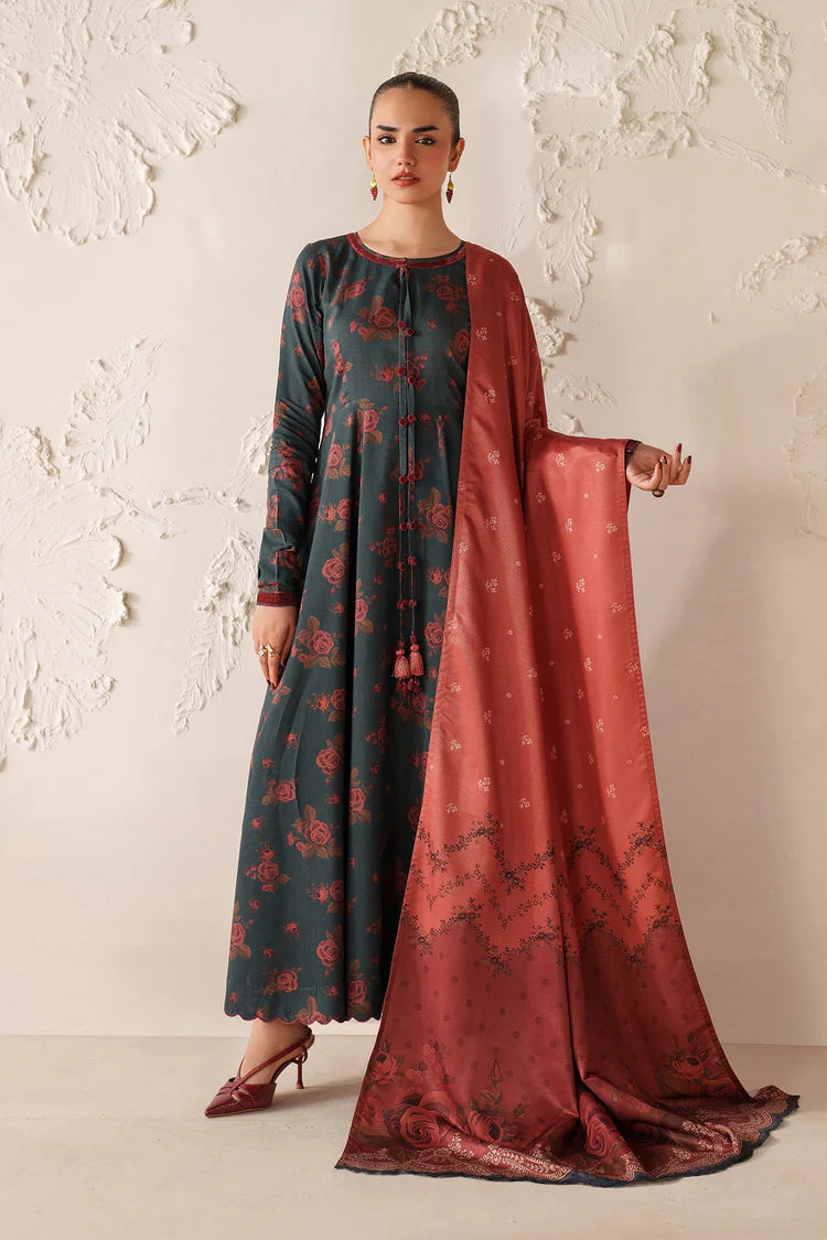 BAROQUE-3PC VISCOSE PRINTED SHIRT WITH VISCOSE PRINTED DUPATTA AND TROUSER-GM-2640