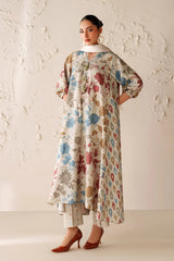 BAROQUE-3PC VISCOSE PRINTED SHIRT WITH VISCOSE PRINTED DUPATTA AND TROUSER-GM-2641