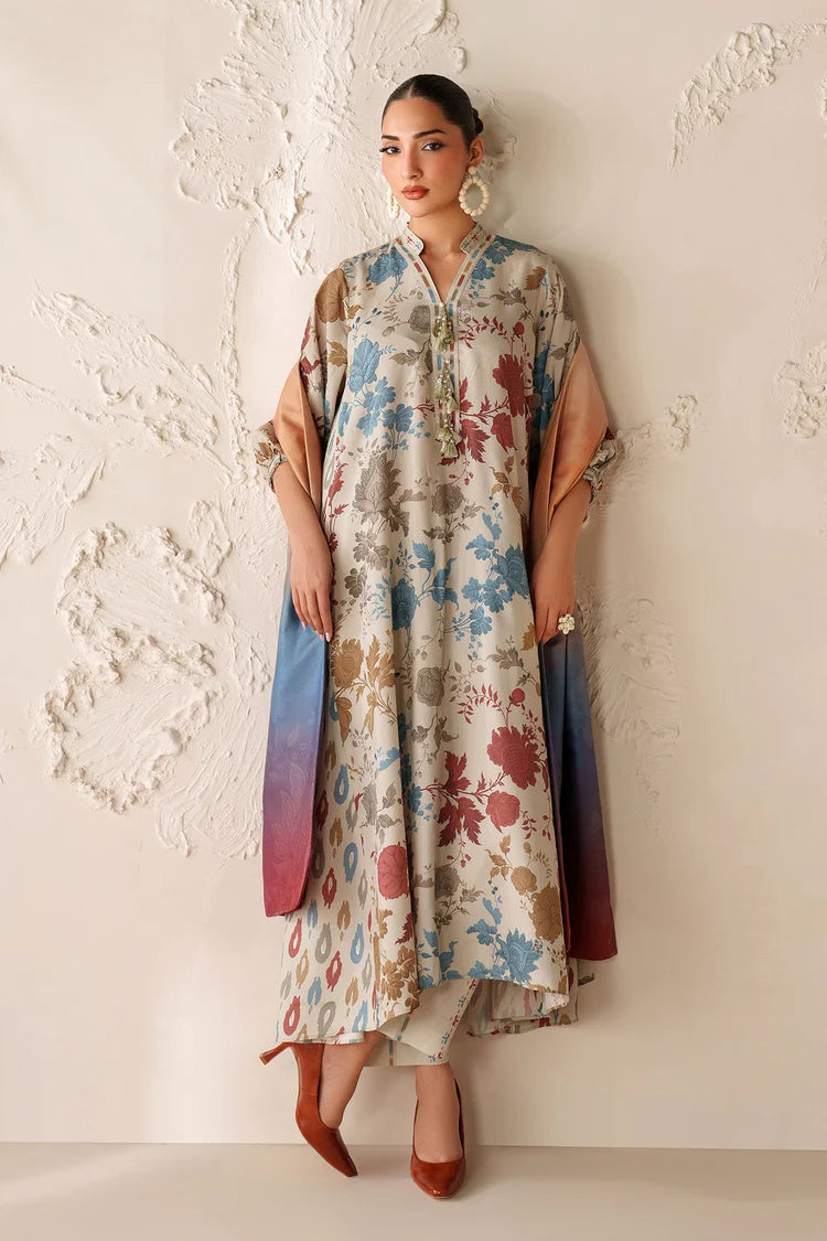 BAROQUE-3PC VISCOSE PRINTED SHIRT WITH VISCOSE PRINTED DUPATTA AND TROUSER-GM-2641