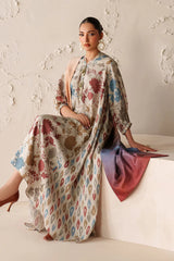 BAROQUE-3PC VISCOSE PRINTED SHIRT WITH VISCOSE PRINTED DUPATTA AND TROUSER-GM-2641