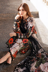 BAROQUE-3PC KHADDAR PRINTED SHIRT WITH KHADDAR PRINTED DUPATTA AND PRINT TROUSER-GM-2623