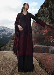 IMAGE-3PC LAWN EMBROIDERED SHIRT WITH CHIFFON PRINTED DUPATTA AND TROUSER-GM-4543