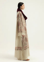 ZARA SHAHJAHAN-3PC KHADDAR EMBROIDERED SHIRT WITH DHANAK EMBROIDERED SHAWL AND TROUSER-GM-4396