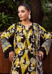 NUREH-3PC KHADDAR PRINTED SHIRT WITH KHADDAR PRINTED DUPATTA AND PRINTED TROUSER-GM-2654