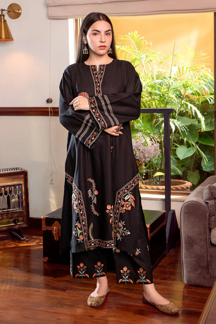 URGE-2PC DHANAK EMBROIDERED SHIRT AND EMBROIDRED TROUSER-GM-132