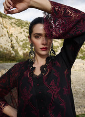 IMAGE-3PC LAWN EMBROIDERED SHIRT WITH CHIFFON PRINTED DUPATTA AND TROUSER-GM-4543