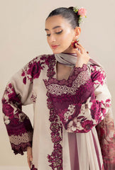 ADAN LIBAS-3PC KHADDAR PRINTED EMB SHIRT WITH KHADDAR PRINT DUPATTA AND PRINT TROUSER-GM-2557