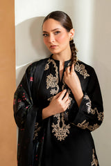 IZNIK- 3PC LAWN EMBROIDERED SHIRT WITH CHIFFON PRINTED DUPATTA AND EMB TROUSER-GM-4513