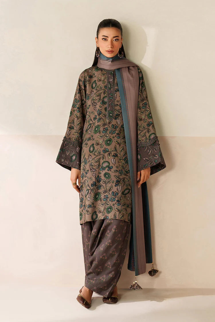 BAROQUE-3PC VISCOSE PRINTED SHIRT WITH VISCOSE PRINTED DUPATTA AND TROUSER-GM-2637