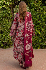 BAROQUE-3PC KHADDAR PRINTED SHIRT WITH KHADDAR PRINTED DUPATTA AND PRINT TROUSER-GM-2645