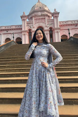 SAPPHIRE-3PC KHADDAR PRINTED SHIRT WITH KHADDAR PRINTED DUPATTA AND PRINTED TROUSER-GM-2658