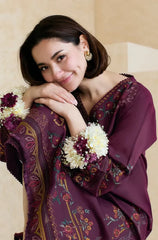 ZARA SHAHJAHAN - 3PC LAWN EMBROIDERED SHIRT WITH ORGANZA EMBROIDERED DUPATTA AND TROUSER -GM-3826