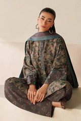 BAROQUE-3PC VISCOSE PRINTED SHIRT WITH VISCOSE PRINTED DUPATTA AND TROUSER-GM-2637