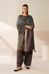 BAROQUE-3PC VISCOSE PRINTED SHIRT WITH VISCOSE PRINTED DUPATTA AND TROUSER-GM-2637