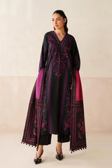 BAROQUE-3PC KHADDAR PRINTED SHIRT WITH KHADDAR PRINTED DUPATTA AND PRINTED TROUSER-GM-2659