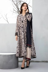 BAROUQE-3PC KHADDAR PRINTED SHIRT WITH KHADDAR PRINT DUPATTA AND PRINT TROUSER-GM-2560