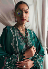 REPUBLIC WOMENSWEAR-3PC DHANAK EMBROIDERED SHIRT WITH DHANAK EMB SHAWL & DHANAK TOUSER-GM-4251