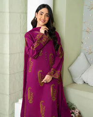 SAPPHIRE-3PC LAWN EMBROIDERED SHIRT WITH BAMBER CHIFFON EMBROIDERED DUPATTA AND LAWN TROUSER-GM-4615