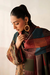 BAROQUE-3PC KHADDAR PRINTED SHIRT WITH KHADDAR PRINTED DUPATTA AND PRINTED TROUSER-GM-2661