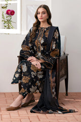 BAROQUE-3PC LAWN PRINTED SHIRT WITH CHIFFON PRINT DUPATTA AND PRINT TROUSER-GM-2530